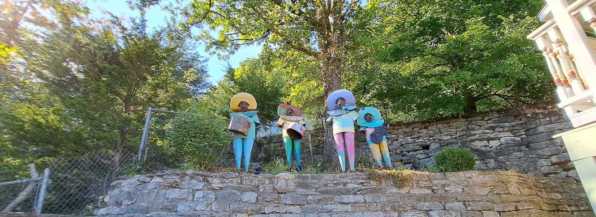 A decorative band on the property.